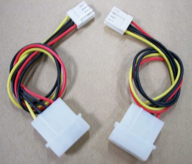 New computer desktop floppy drive power cord large 4P to small 4P disk FDD 1 44M 3 5-inch connection