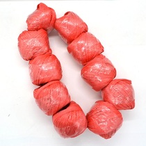 1 Roll of red packing rope nylon strapping tape packing rope with glass wire rope ball packing rope