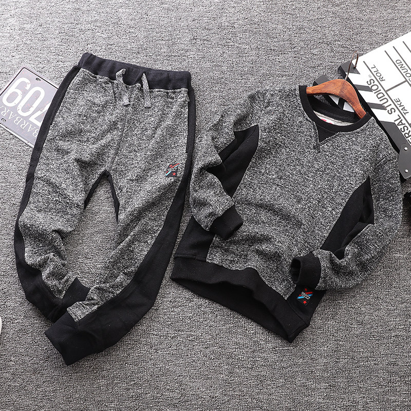 Spring and autumn children's suit sweater Middle and large children's autumn suit Boy sweater Children's suit sweater Korean children's clothing