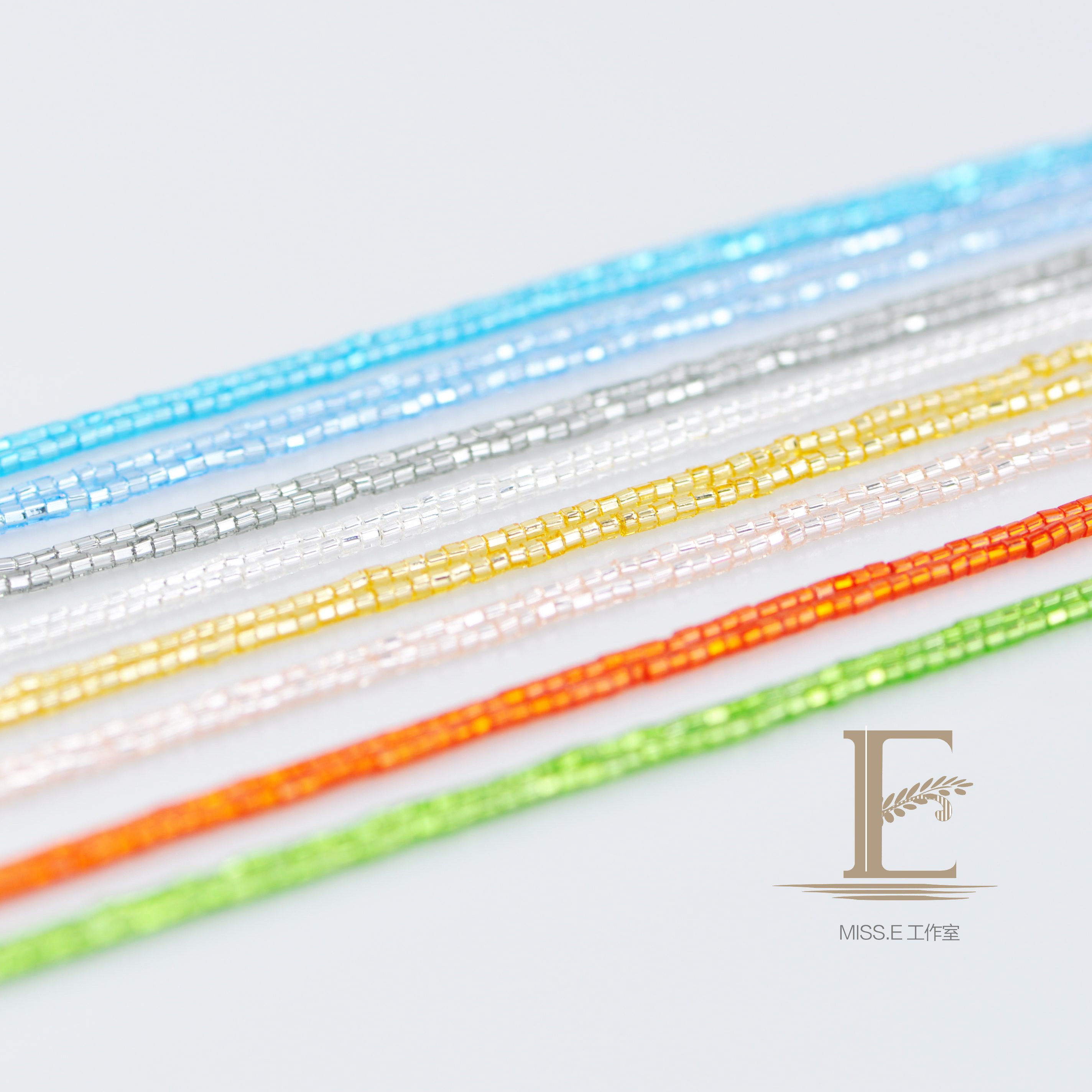 French embroidery materials imported from Japan TOHO Dongbao pipe bead irrigation silver series 2mm length string length about 50cm