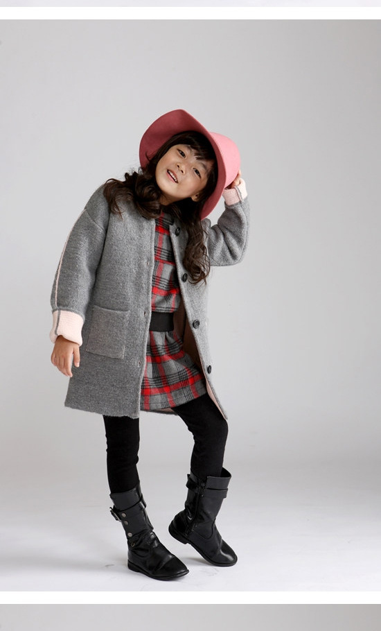 Manteau pour fille en cachemire - Ref 2161593 Image 13