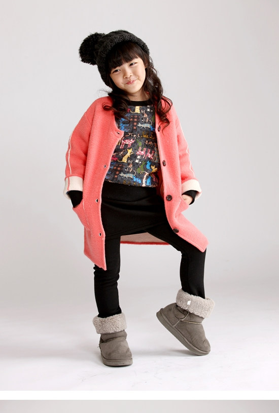 Manteau pour fille en cachemire - Ref 2161593 Image 18