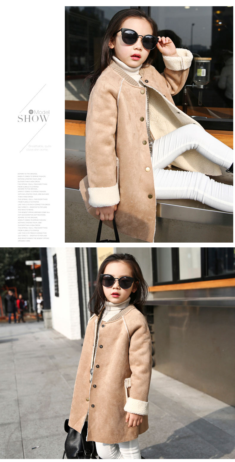 Manteau pour fille en cachemire - Ref 2162407 Image 18