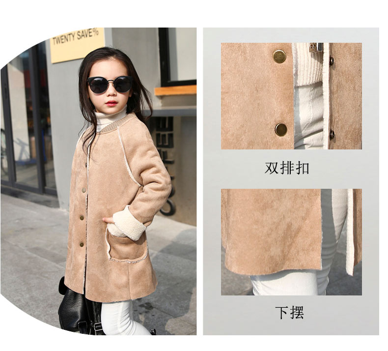 Manteau pour fille en cachemire - Ref 2162407 Image 10