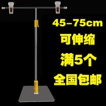 POP poster tabletop T-shaped stainless steel A2A3A4 billboard display poster stand clip double-sided retractable shelf