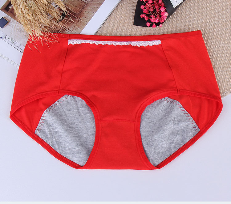 Quần lót cotton nữ chất liệu sợi tre đồ lót sinh lý chống rò rỉ cô gái quần gợi cảm 85-110 kg quần lót lọt khe xẻ đáy