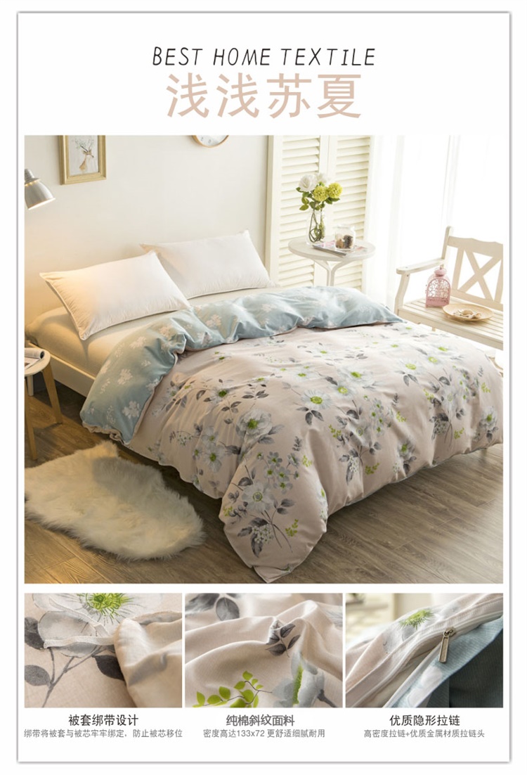 Cotton phim hoạt hình trẻ em chăn quilt mảnh chăn bông đôi chăn đơn vỏ chăn everon