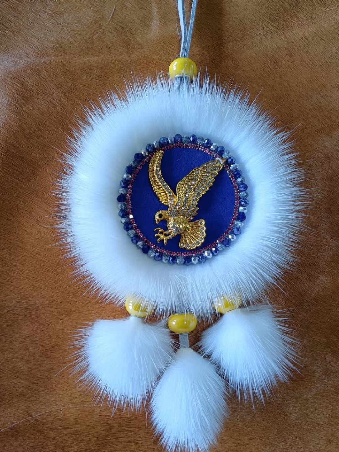 Sun Peanuts Shaw Car Hung Minke Bifacial Car Hanging OvinCroat Folk Traditional Craft Diameter 10cm-Taobao