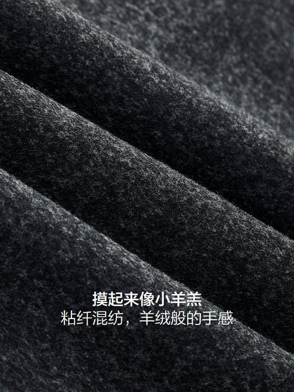 红豆短款毛呢夹克男25早春季新品厚款夹克衫通勤商务中年男士外套