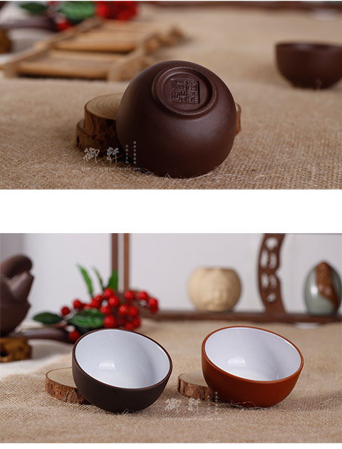 Trà cát tím tím bộ trà cát tím cốc nhỏ chén gốm cốc Zhu bùn thẳng ly thủy tinh cung cấp đặc biệt - Trà sứ binh pha tra