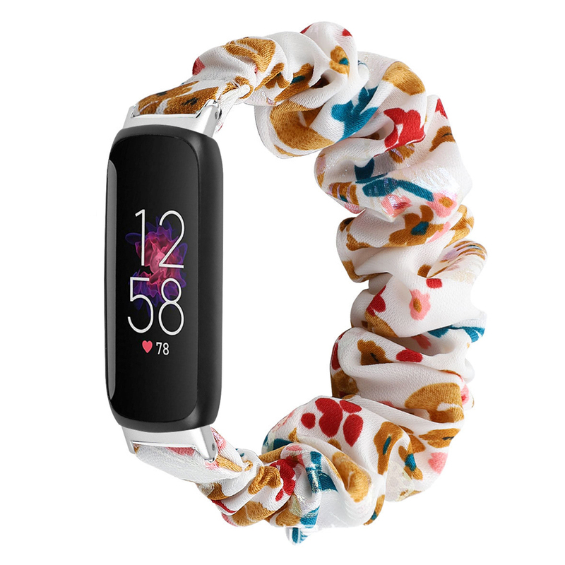 Suitable for Fitbit Inspire3 Bracelet Replacement Strap, Personalized Hair Band, Elastic Elasticated Printed Fabric Strap
