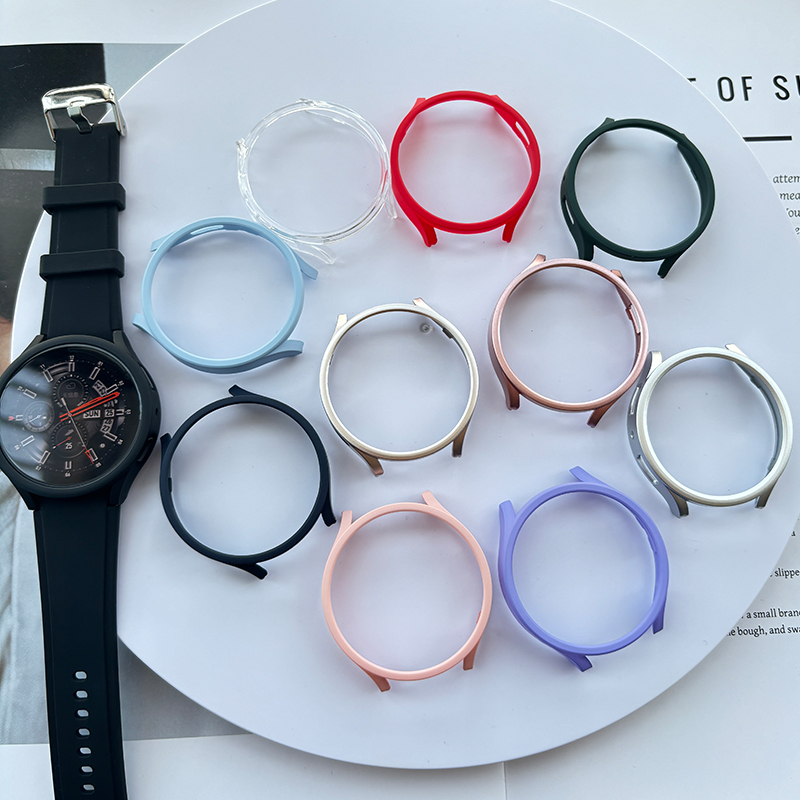 [Free Tempered Glass Film] Suitable for Samsung Galaxy Watch 8/7/6/5/4 Watch Hollow Half-Cover Protective Case