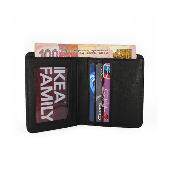 头层牛皮小钱包男短款女薄款迷你竖款小钱夹柔软真皮夹商务学生潮