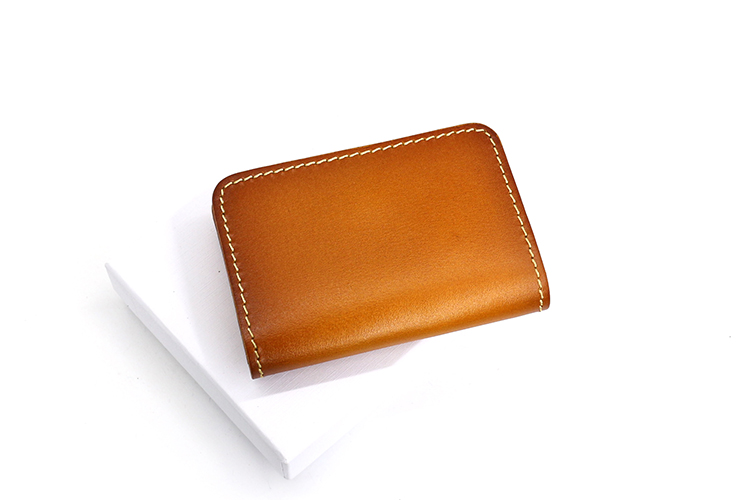Nhật Bản và Hàn Quốc thực vật túi da rám nắng túi nữ da nghệ thuật retro danh thiếp gói mini đầu lớp da ví tiền xu ví nam cầm tay