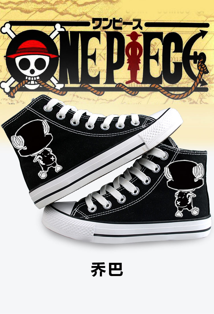 Giày One Piece Luffy Choiba Essolong ba con dao COS vẽ tay giày vải nam và nữ có cùng hình động giày thể thao adidas