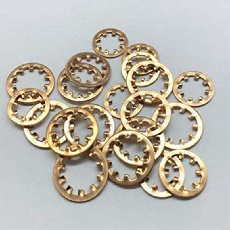 Copper Inner Teeth C Type Clasp Locking gasket metal mesoserrated internal serrated stop gasket anti-loose gasket M3M4M5M6M8