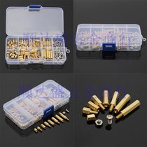 120 pieces of boxed computer case main board with hexagonal brass support column isolation column screw nut hexagonal copper column