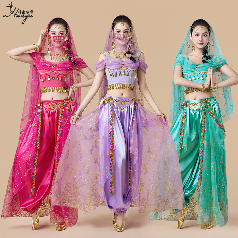 Exotic Dance Indian Dance Performance Costume New Jasmine Princess Performance Western Dance Girl Desert Travel Photography Set Exotic Dance Indian Dance Performance Costume New Jasmine Princess Performance Western Dance Girl Desert Travel Photography Set