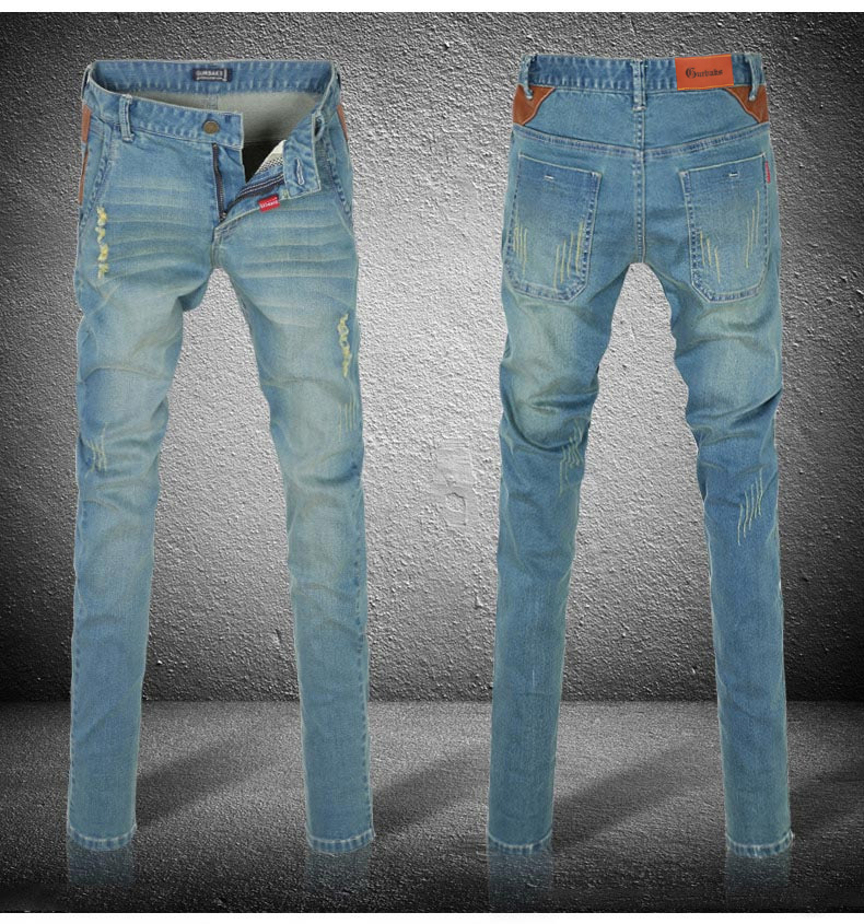 Jeans pour jeunesse pieds Slim GURBAKS en coton pour automne - Ref 1485752 Image 7