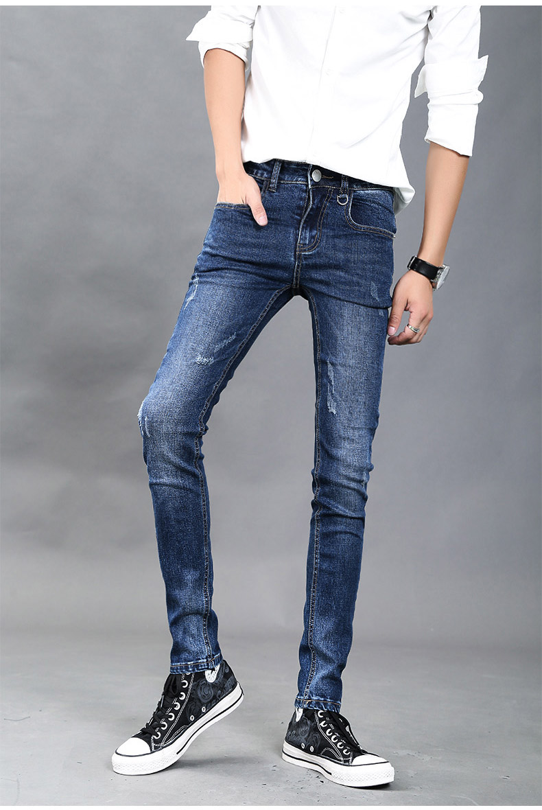 Jeans pour jeunesse pieds Slim GURBAKS en coton pour Quatre saisons - Ref 1485786 Image 19