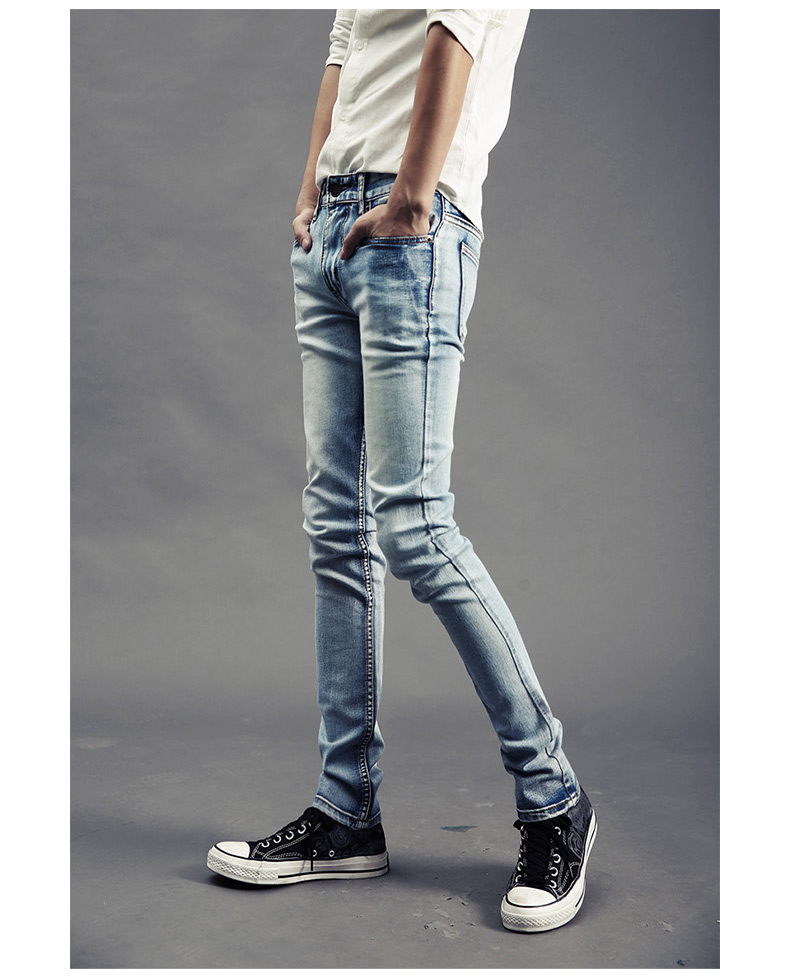 Jeans pour adolescent pieds Slim GURBAKS en coton pour Quatre saisons - Ref 1485897 Image 19