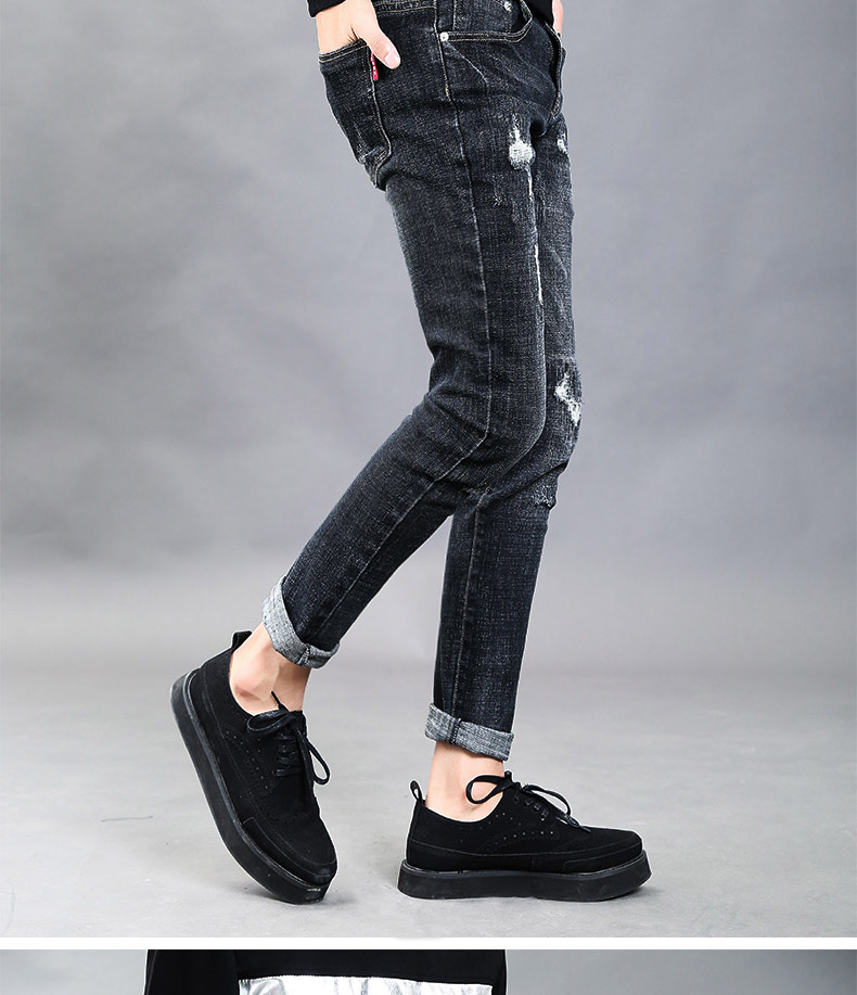 Jeans pour jeunesse pieds Slim GURBAKS en coton pour Quatre saisons - Ref 1485792 Image 26