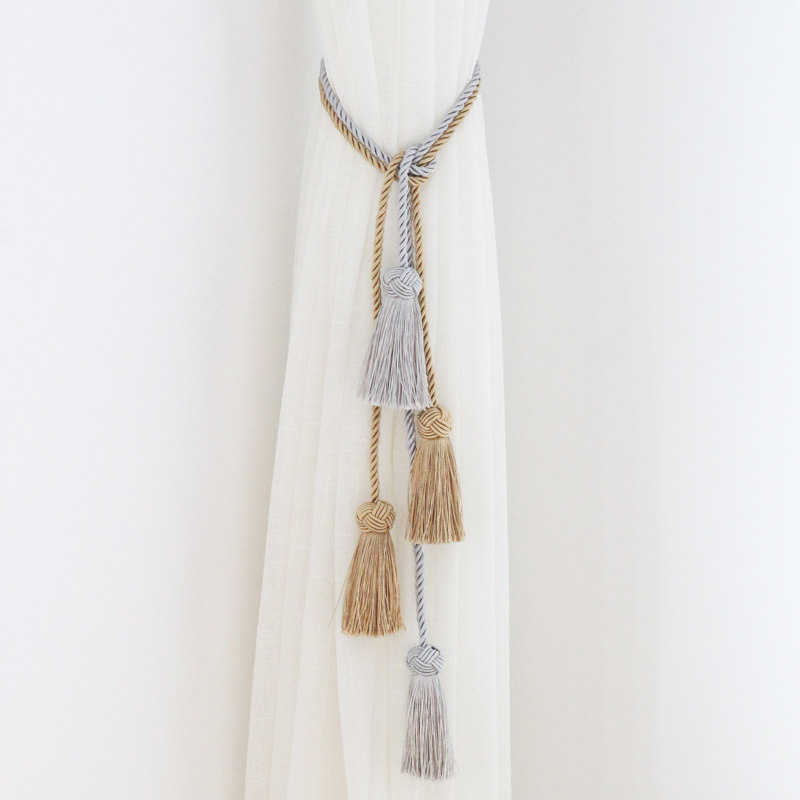 Hand-knit curtain strapping new Chinese-style flow of Su curtain strap rope strap curtain tied to a pair of Su