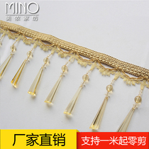 Crystal pendant curtain decoration lace luxury accessories fabric bedroom living room acrylic decorative beads