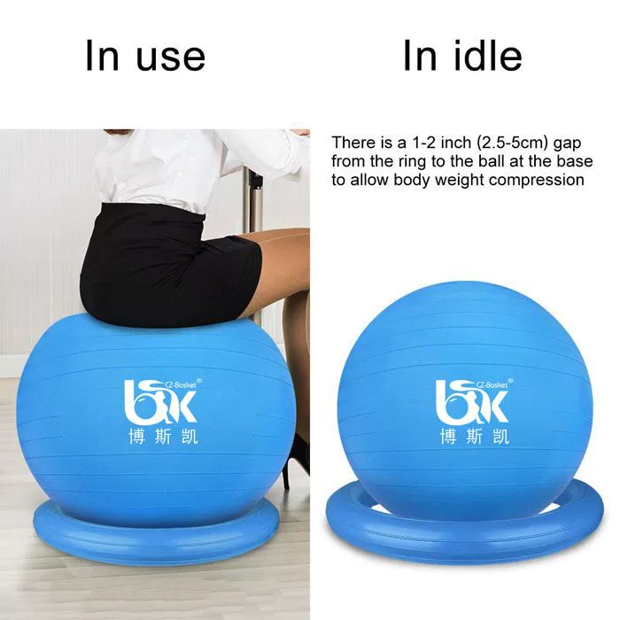 Bóng tập thể dục cân bằng bóng tròn 55cM65CM75CM cho đế dày cố định chống cháy nổ