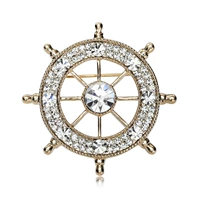 Большой корабль Rudder Gold Bottom White Diamond