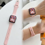 Применимые Apple Watch S9 ремешок кремниевый клей маленькая талия талия талия талия, AppleWatch8se27654 Slimming Wild Soft Girl