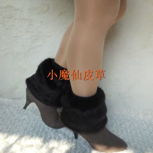 Giày giả lông mới đặt vớ len đặt chân giả lông cáo giả chân thỏ lông chân bộ giày nữ mùa đông ấm áp tất lười