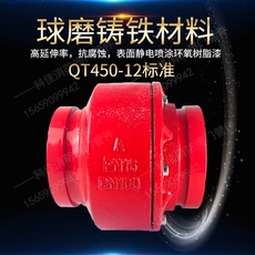 Обратный клапан 消防专用hc81x-16沟槽式消声止回阀 止逆阀 卡箍单向阀带证包验收