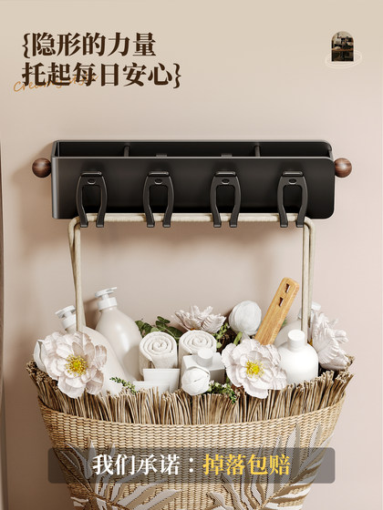 Medieval-Style Toothbrush Holder Wall-Mounted No-Drill Bathroom Mouthwash Cup Storage Rack Toothpaste Toothbrush Hanger