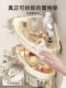 Milky White Bathroom Storage Rack, No-Drill Wall-Mounted Washbasin, Toilet Triangle Basket, Shower Room Storage Shelf