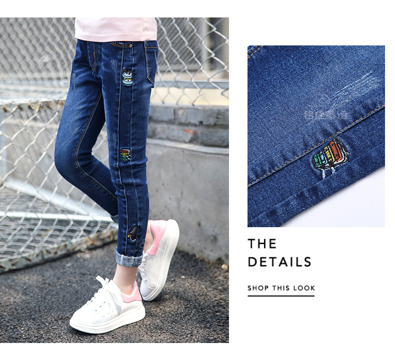 Pantalon fille 6301KZ007 en toile - Ref 2064783 Image 31