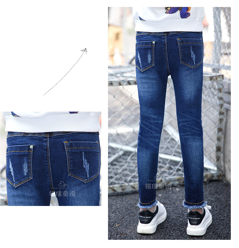 Pantalon fille 6301KZ007 en toile - Ref 2064783 Image 59