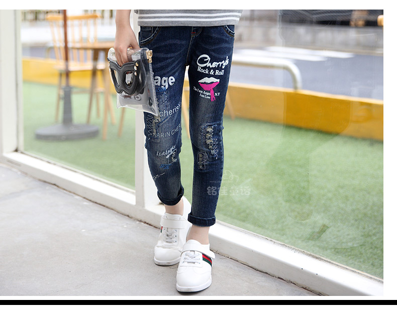 Pantalon fille 6355KZ248 en toile - Ref 2065207 Image 45