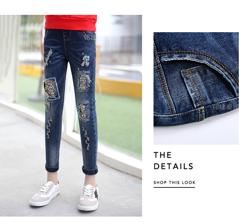 Pantalon fille 6355KZ237 en toile - Ref 2065201 Image 29