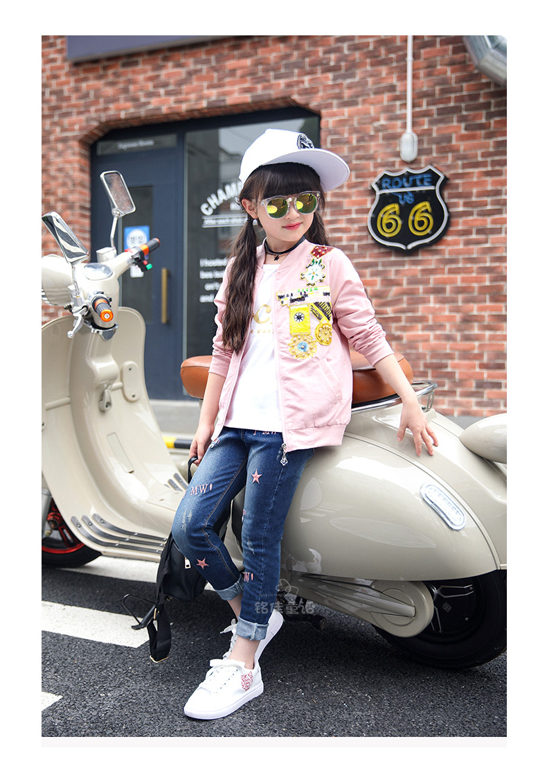 Pantalon fille 6301KZ152 en toile - Ref 2064786 Image 33