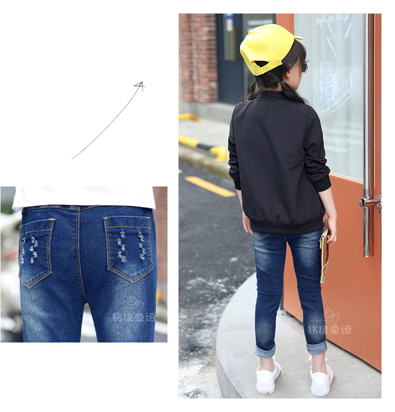 Pantalon fille 6301KZ152 en toile - Ref 2064786 Image 62
