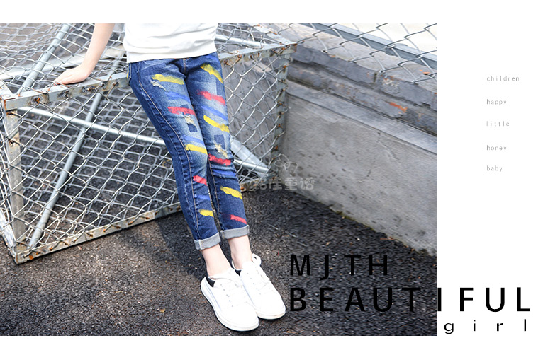 Pantalon fille 6301KZ131 en toile - Ref 2064784 Image 21