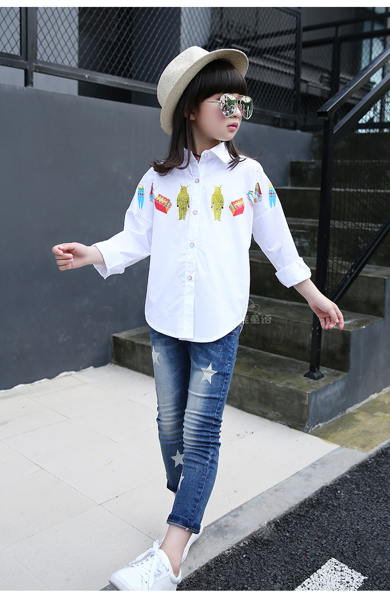 Chemise fille à manche longue - Ref 2087977 Image 82