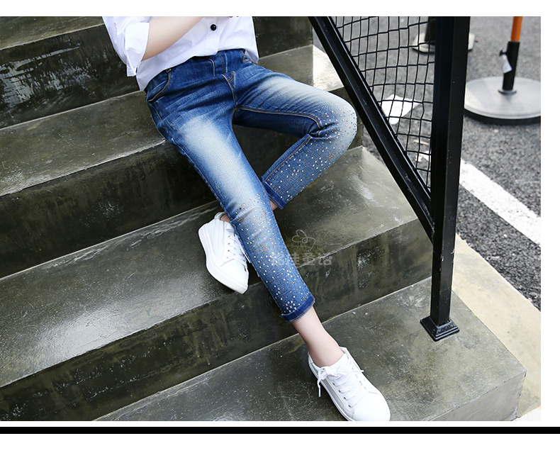 Pantalon fille 6302KZ073 en toile - Ref 2065196 Image 42