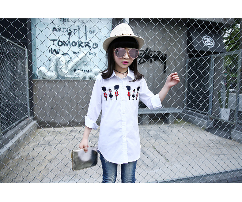 Chemise fille à manche longue - Ref 2088833 Image 52