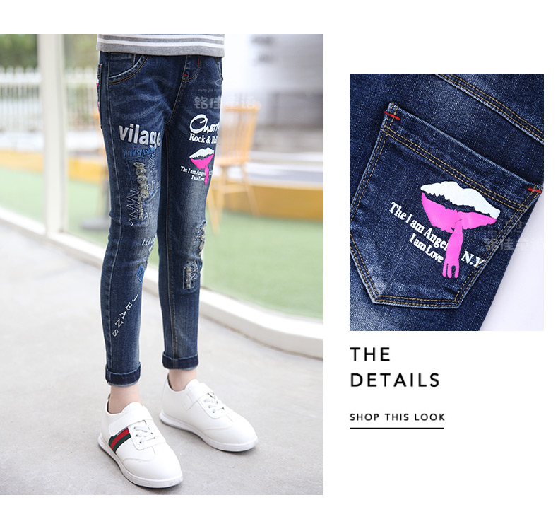 Pantalon fille 6355KZ248 en toile - Ref 2065207 Image 40