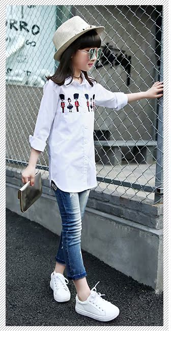 Chemise fille à manche longue - Ref 2087977 Image 40