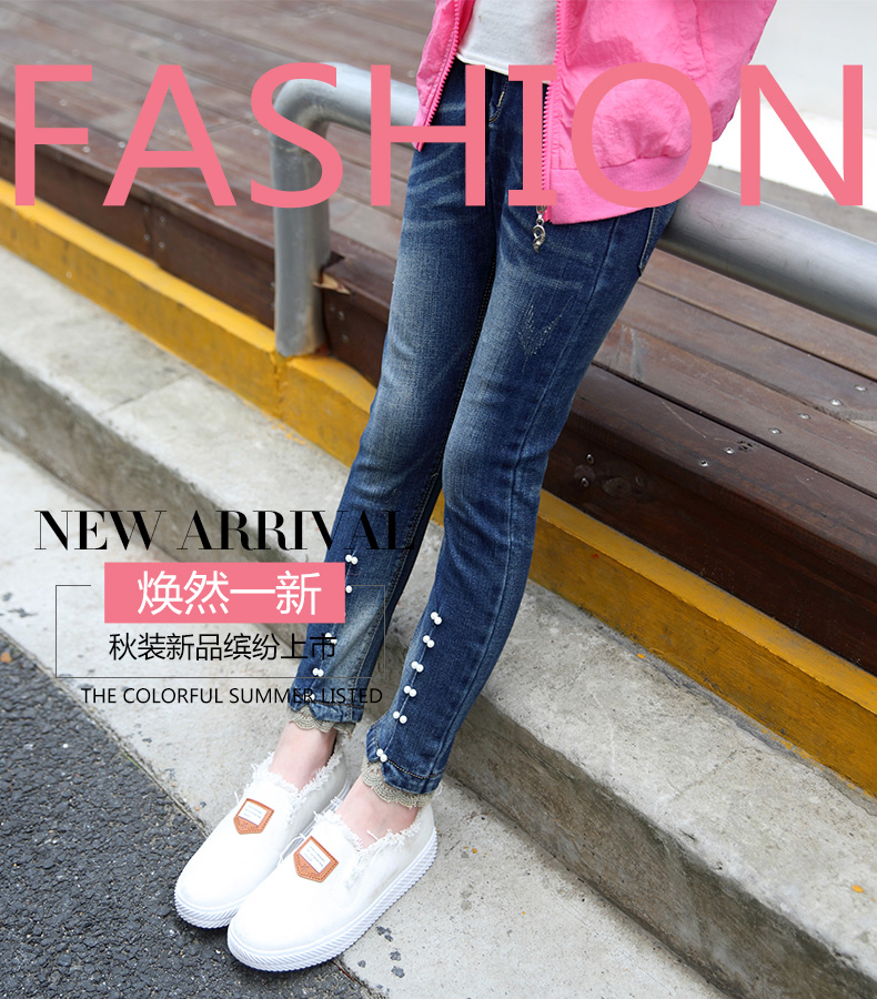 Pantalon fille 6355KZ240 en toile - Ref 2065140 Image 9
