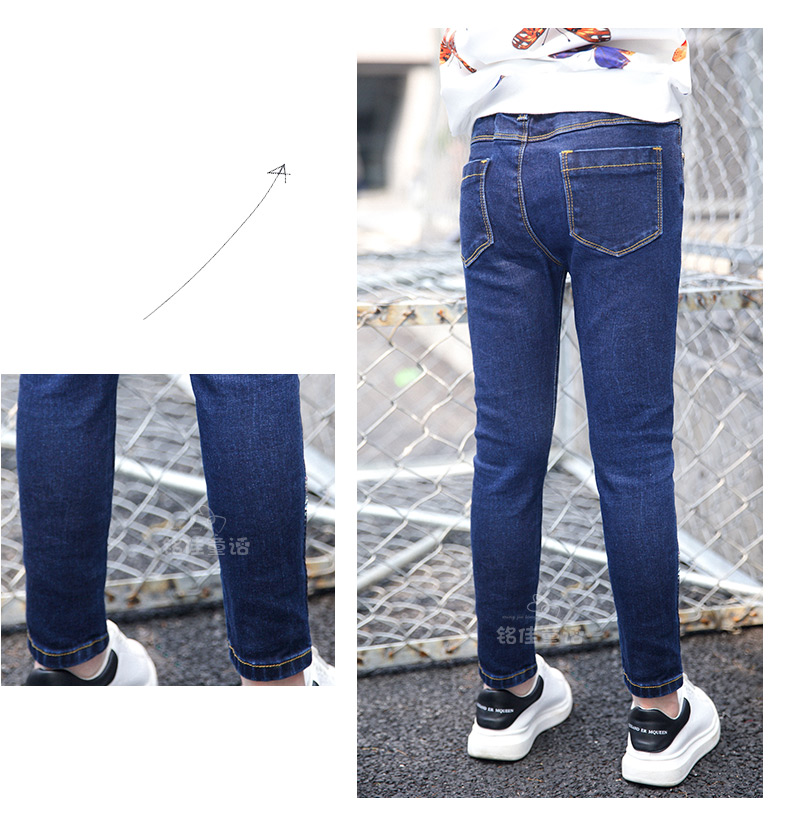 Pantalon fille 6301KZ007 en toile - Ref 2064783 Image 48