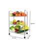Kệ đựng bát đĩa nhiều tầng giá bếp inox dày 304 trái cây di động rau quả nhỏ - Trang chủ kệ chén nâng hạ